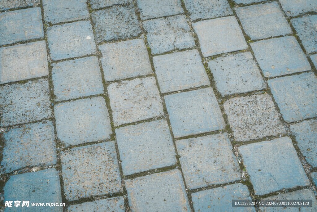 石块路面马赛克背景纹理素材