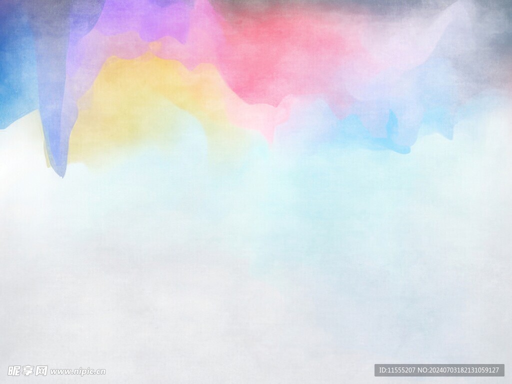创意水彩抽象艺术画水彩晕染