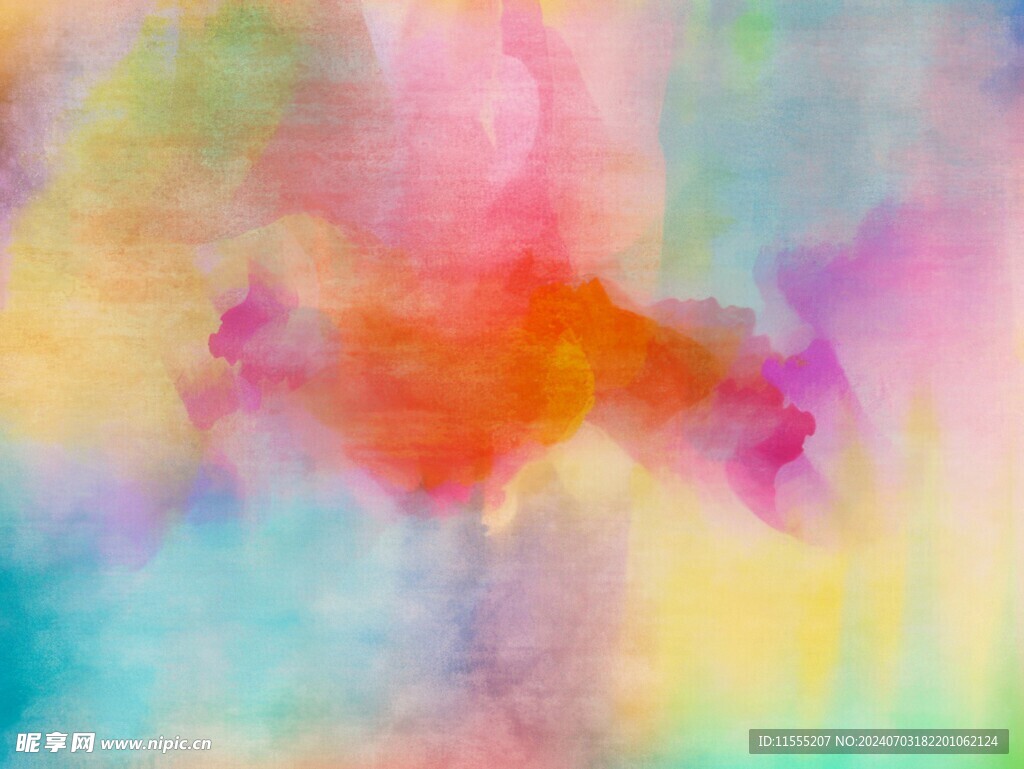 创意水彩抽象艺术画水彩晕染