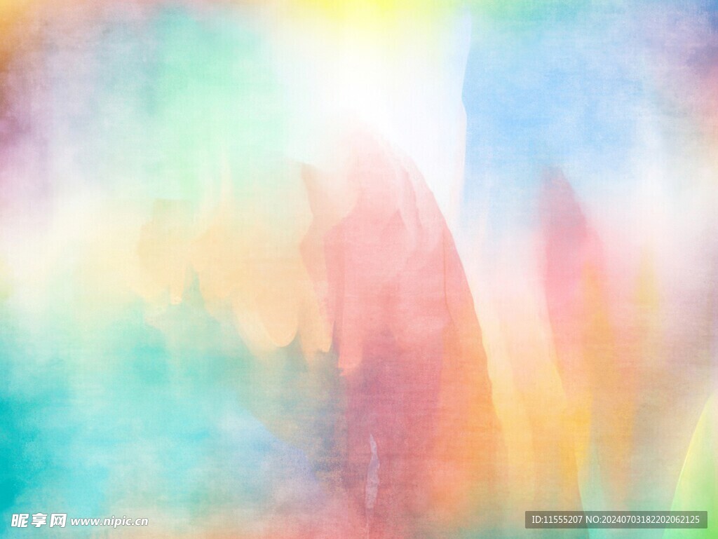 创意水彩抽象艺术画水彩晕染