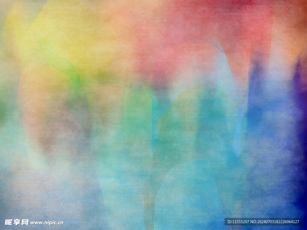 创意水彩抽象艺术画水彩晕染