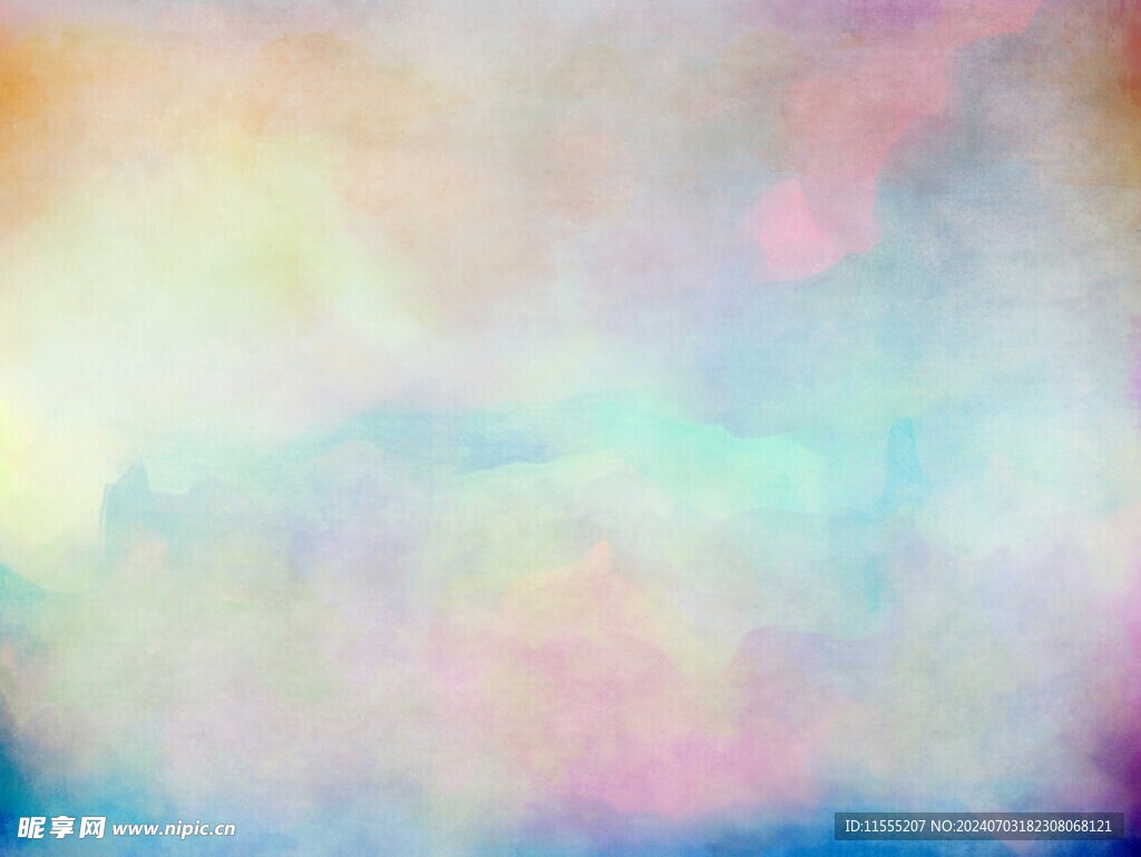 创意水彩抽象艺术画水彩晕染