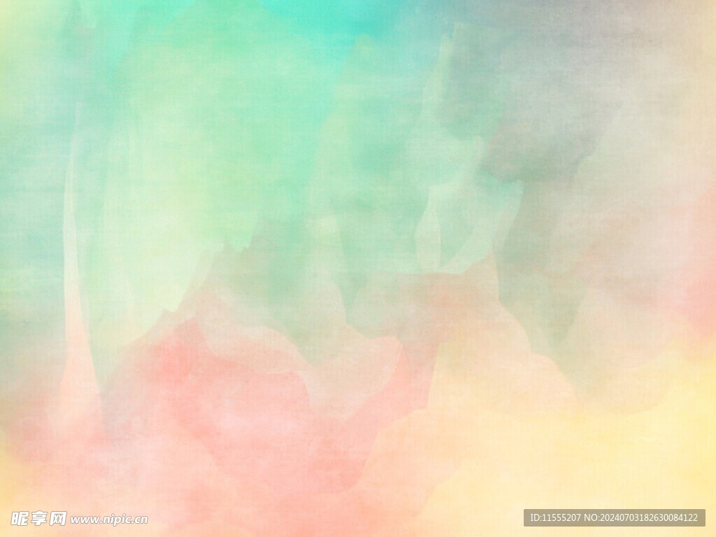 创意水彩抽象艺术画水彩晕染