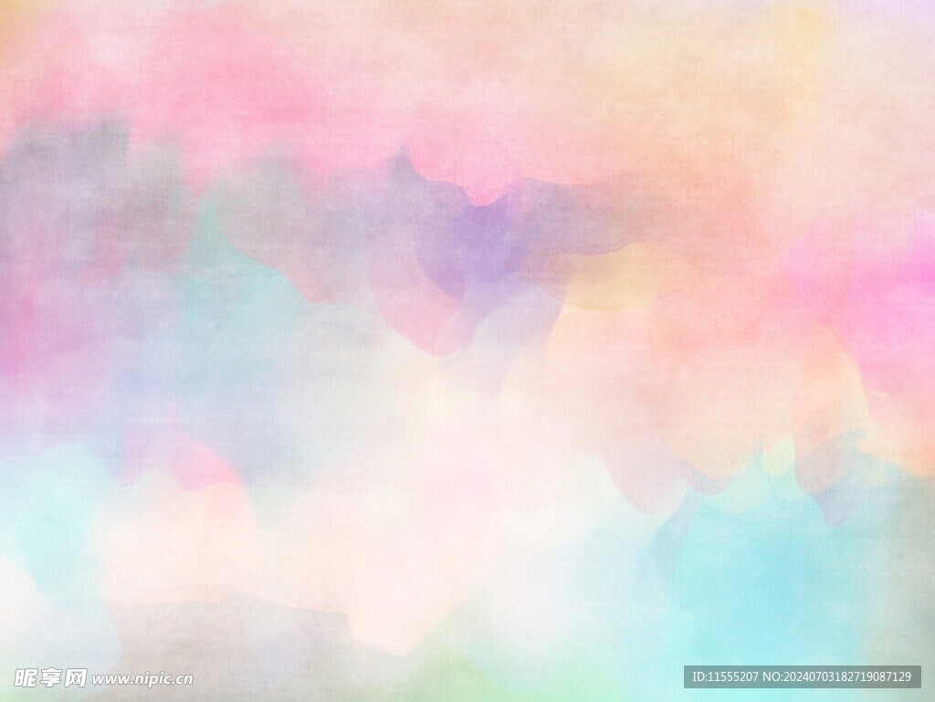 创意水彩抽象艺术画水彩晕染