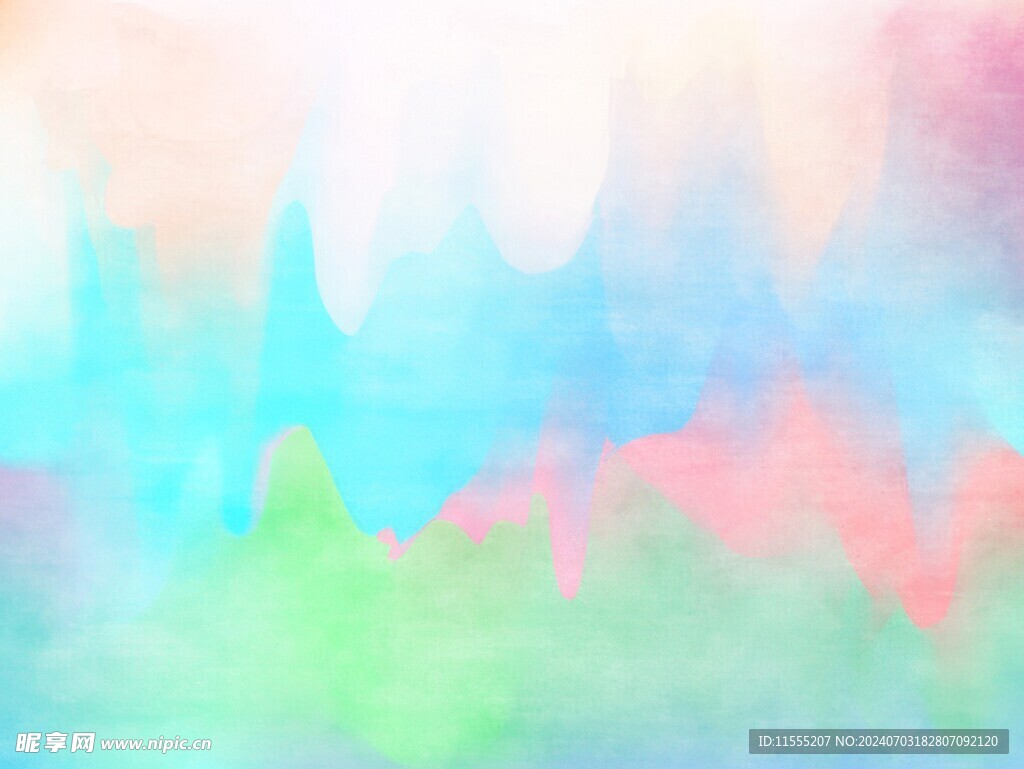 创意水彩抽象艺术画水彩晕染