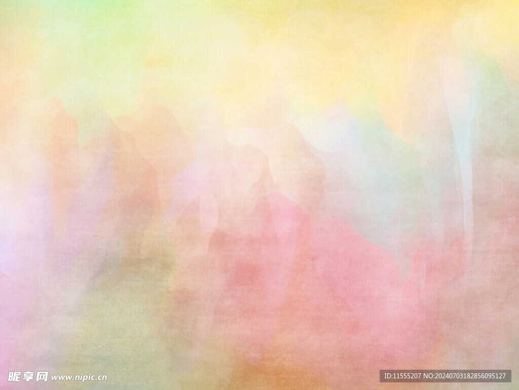 创意水彩抽象艺术画水彩晕染