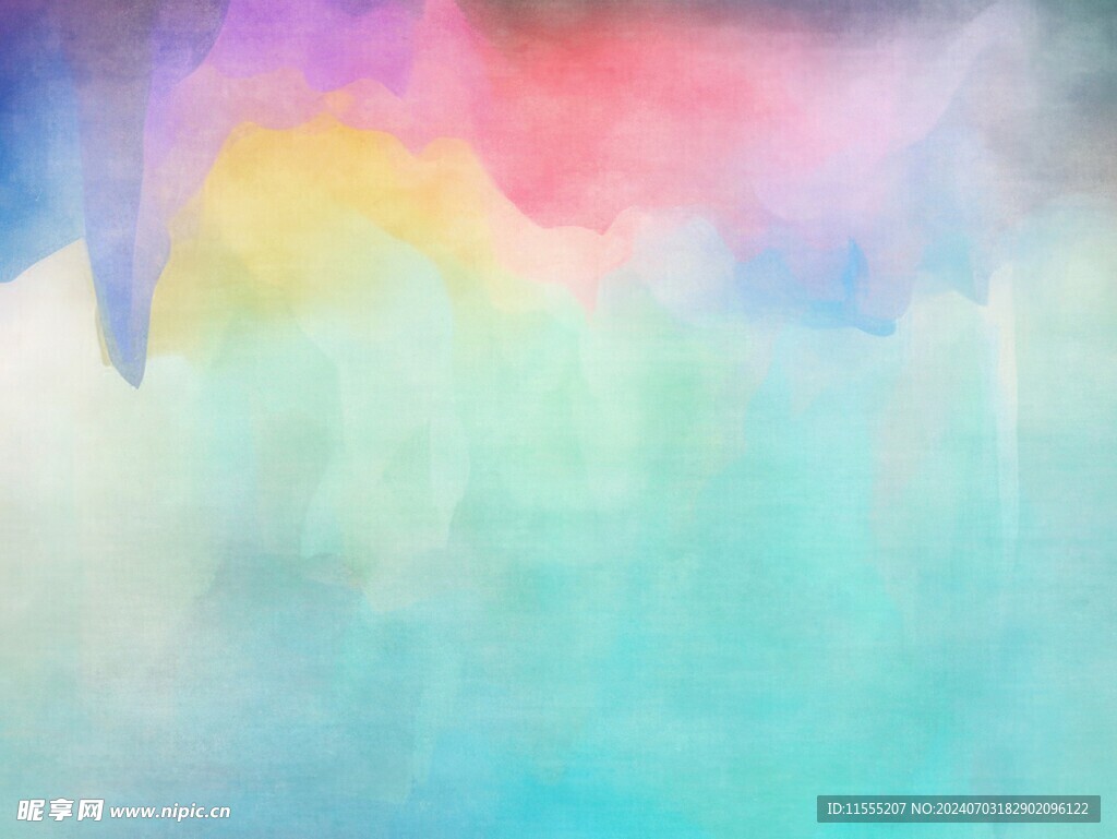 创意水彩抽象艺术画水彩晕染