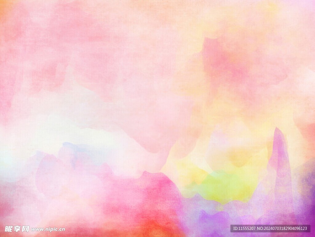 创意水彩抽象艺术画水彩晕染