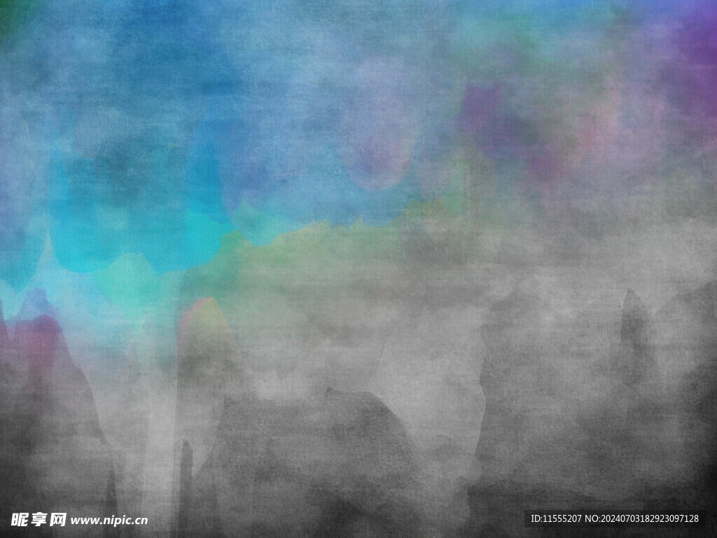 创意水彩抽象艺术画水彩晕染