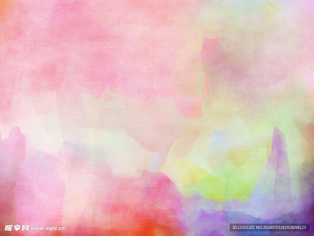 创意水彩抽象艺术画水彩晕染