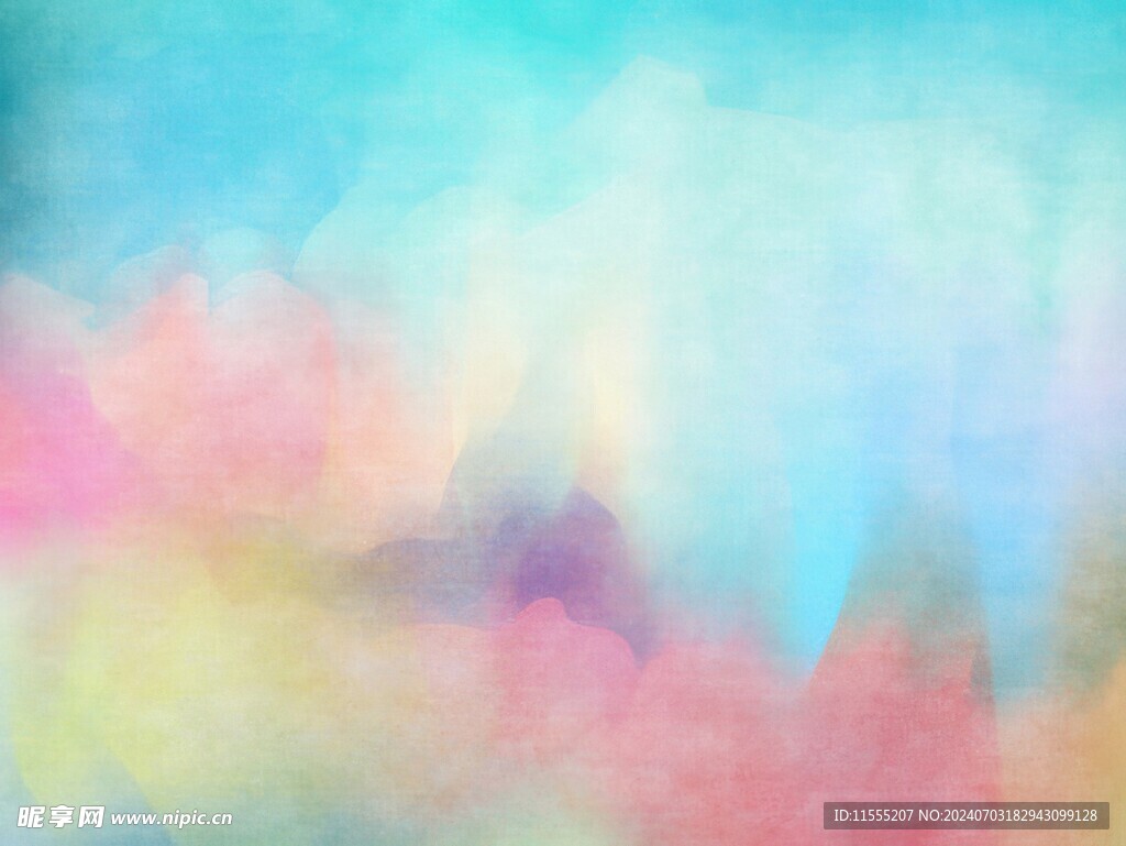 创意水彩抽象艺术画水彩晕染