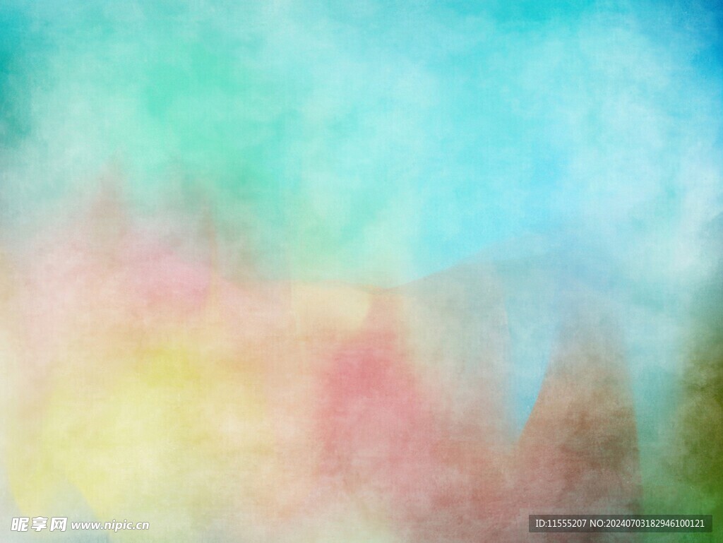 创意水彩抽象艺术画水彩晕染