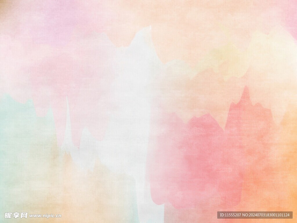 创意水彩抽象艺术画水彩晕染