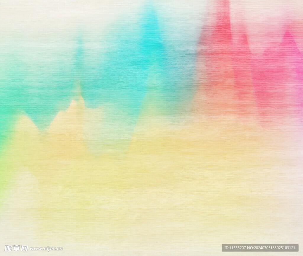 创意水彩抽象艺术画水彩晕染