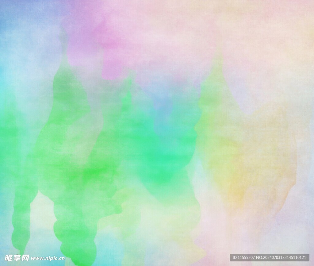 创意水彩抽象艺术画水彩晕染