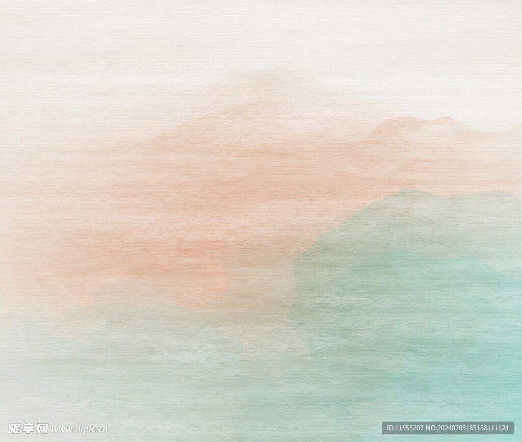 创意水彩抽象艺术画水彩晕染