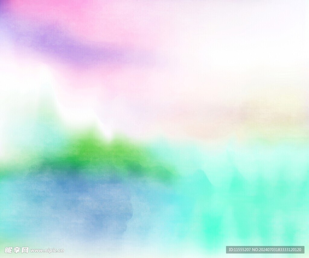 创意水彩抽象艺术画水彩晕染