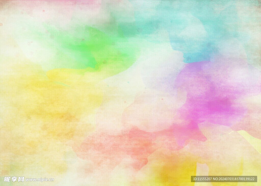 创意水彩抽象艺术画水彩晕染