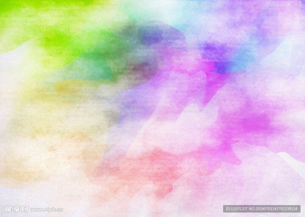 创意水彩抽象艺术画水彩晕染