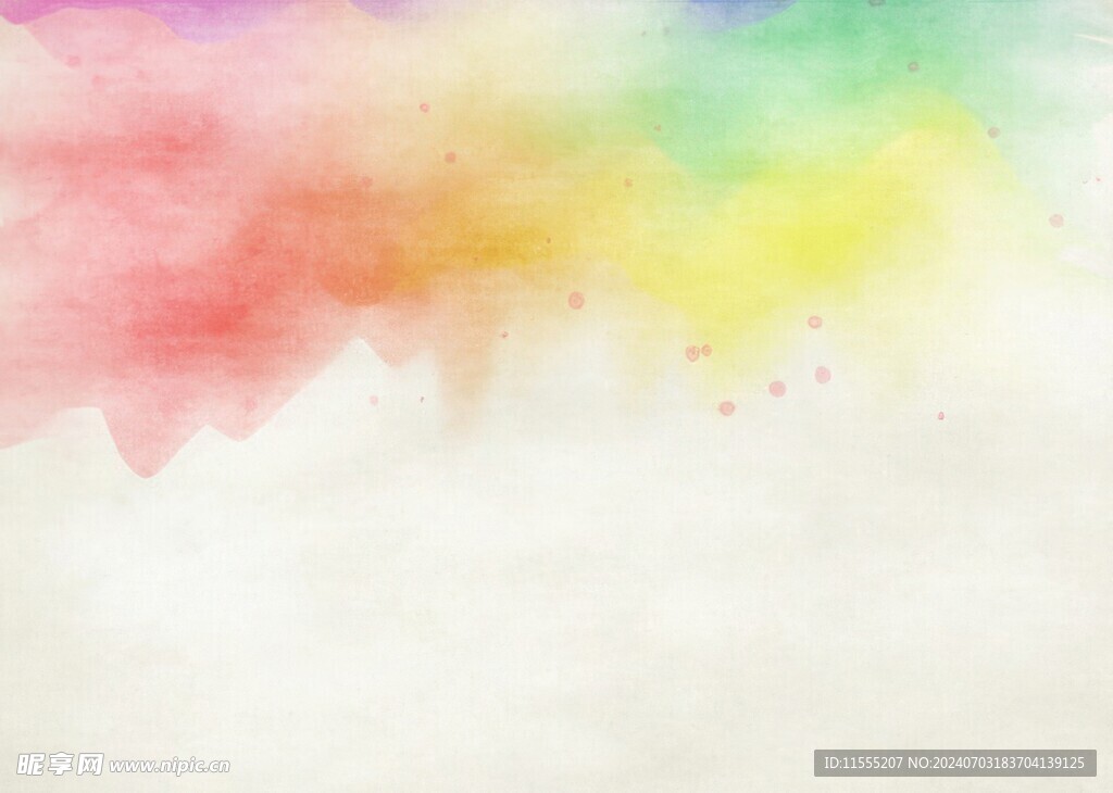 创意水彩抽象艺术画水彩晕染