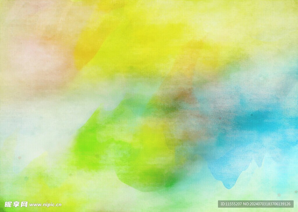 创意水彩抽象艺术画水彩晕染