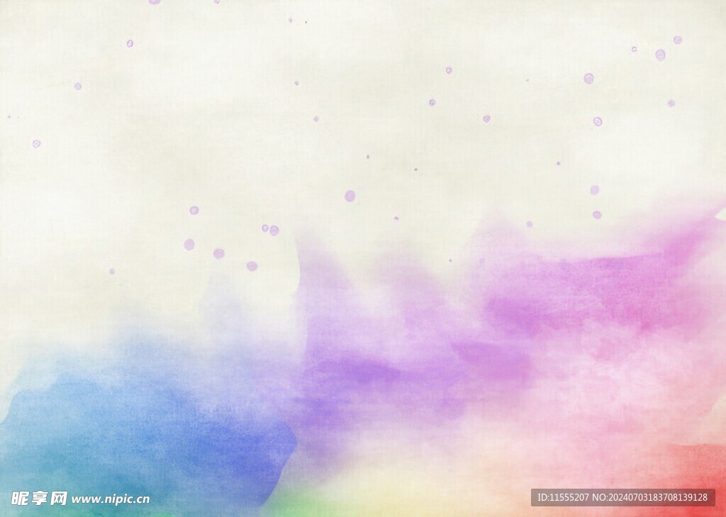 创意水彩抽象艺术画水彩晕染