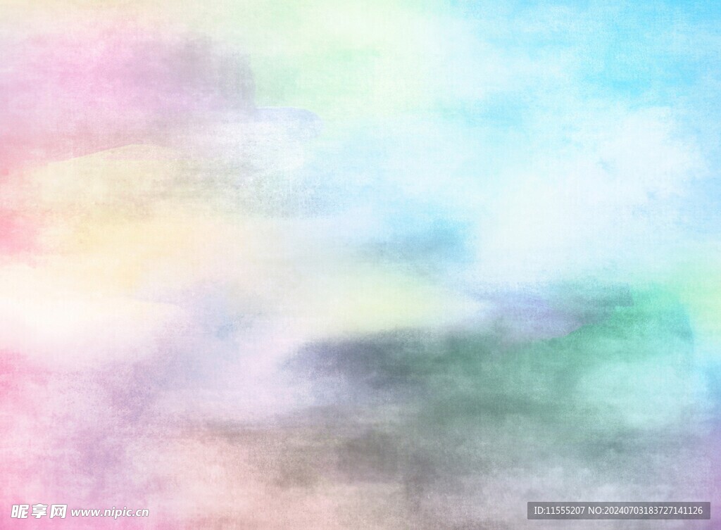 创意水彩抽象艺术画水彩晕染
