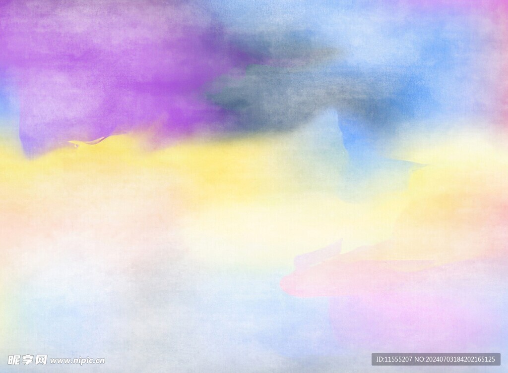 创意水彩抽象艺术画水彩晕染