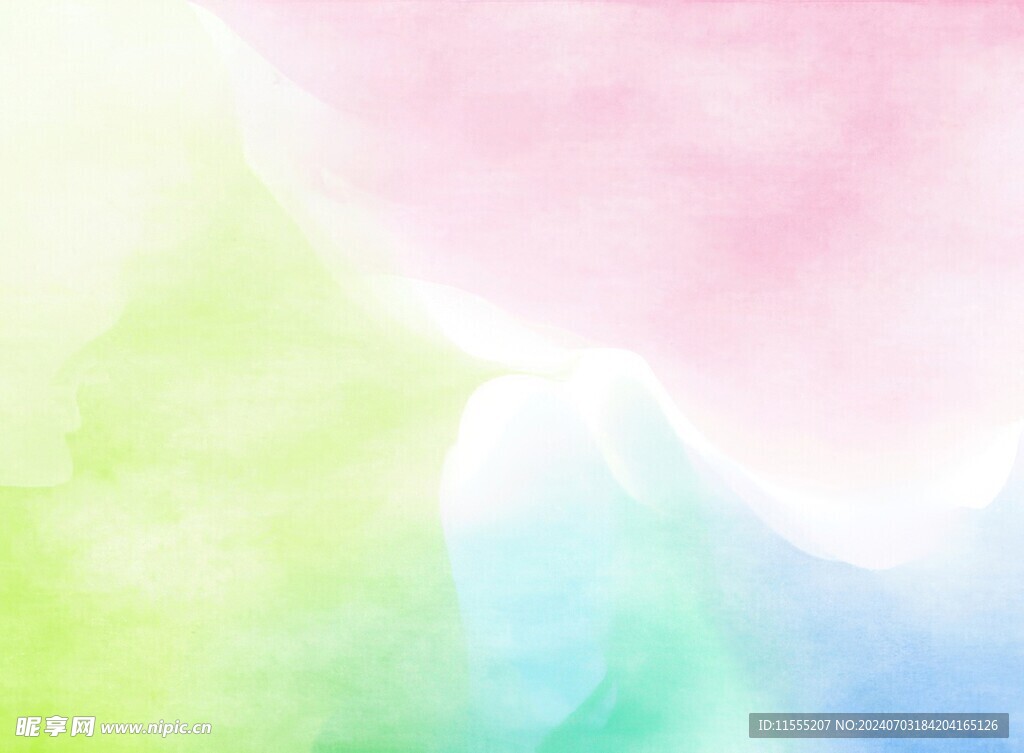 创意水彩抽象艺术画水彩晕染