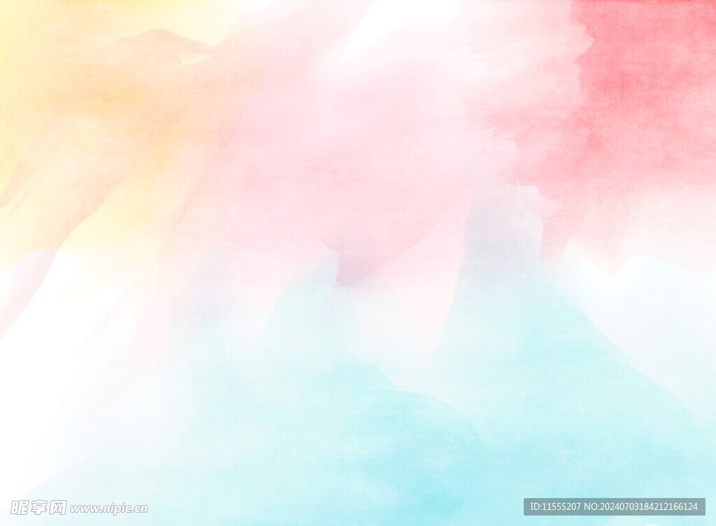 创意水彩抽象艺术画水彩晕染