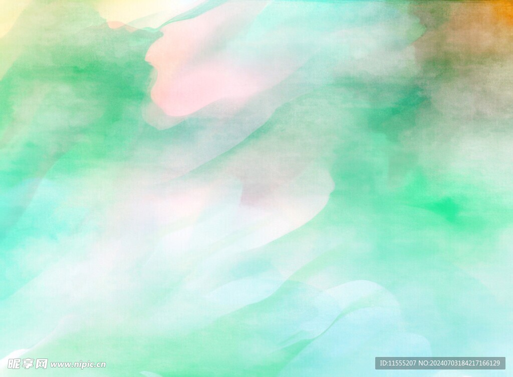 创意水彩抽象艺术画水彩晕染