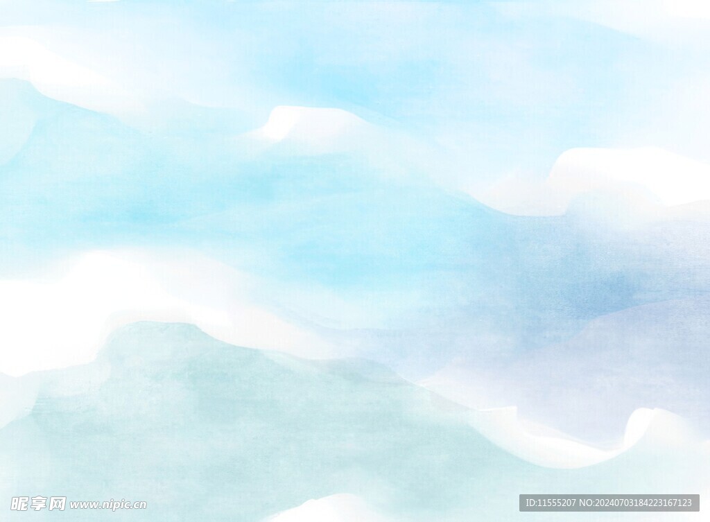 创意水彩抽象艺术画水彩晕染