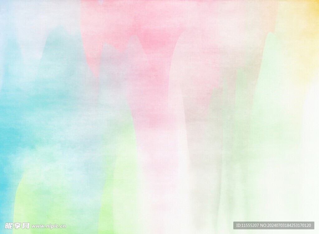 创意水彩抽象艺术画水彩晕染