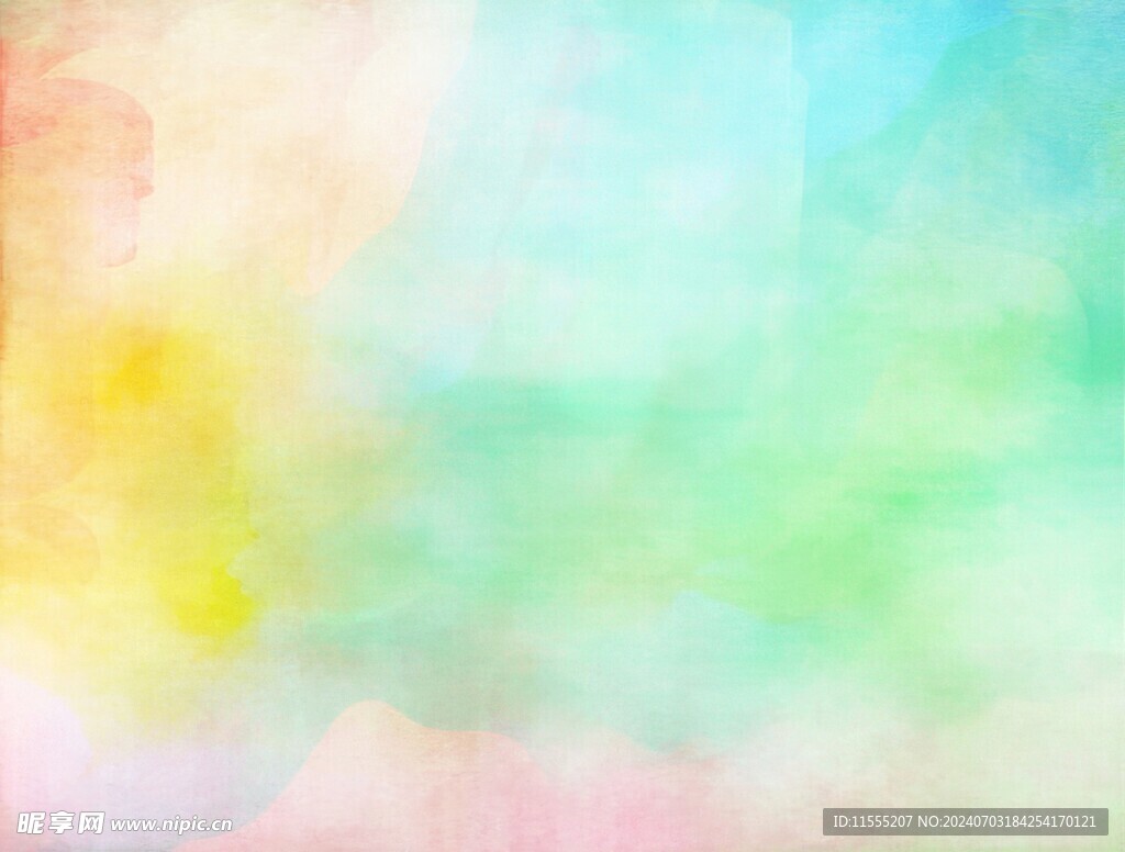 创意水彩抽象艺术画水彩晕染