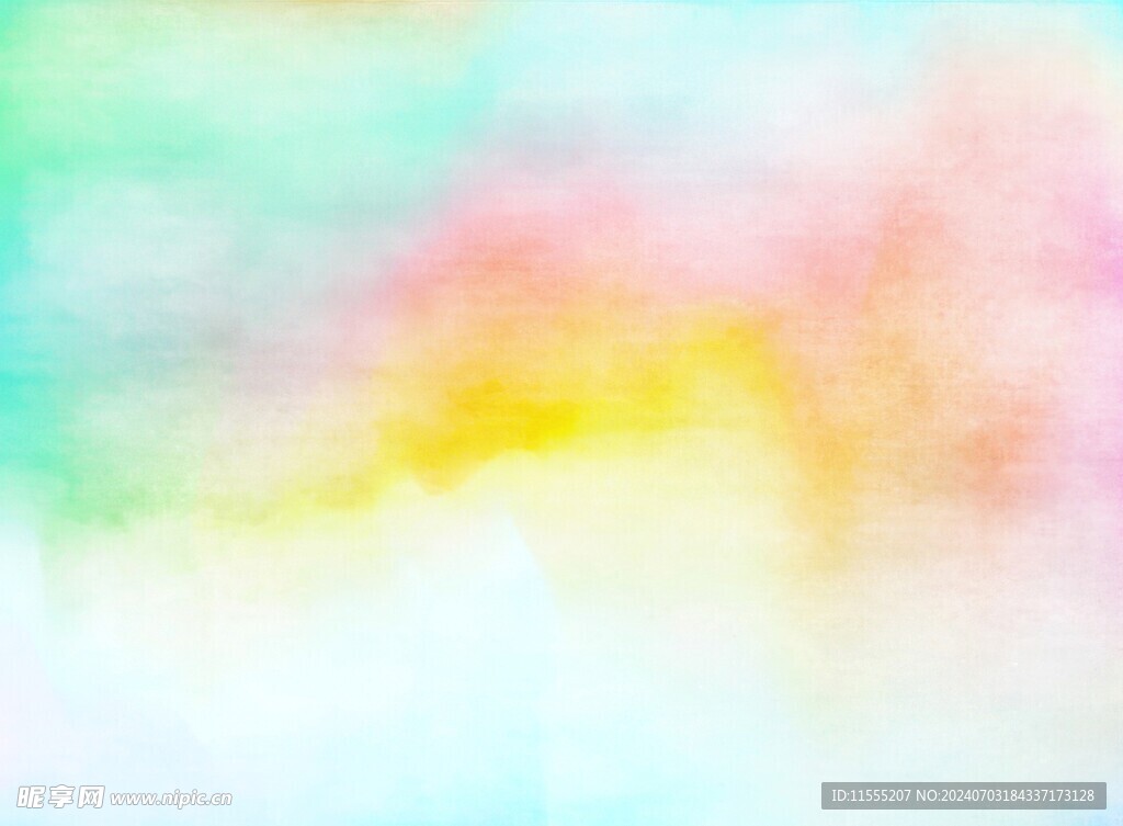 创意水彩抽象艺术画水彩晕染