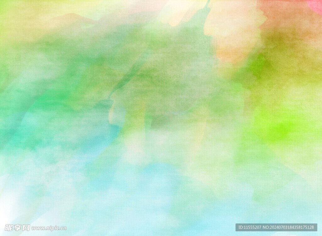 创意水彩抽象艺术画水彩晕染