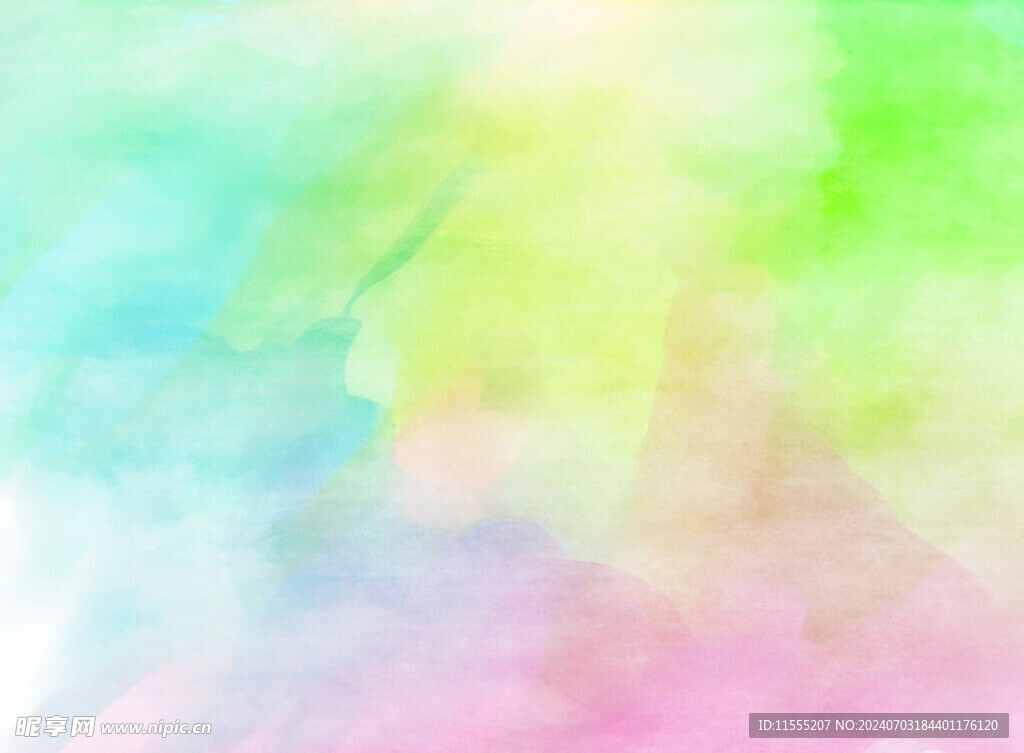 创意水彩抽象艺术画水彩晕染