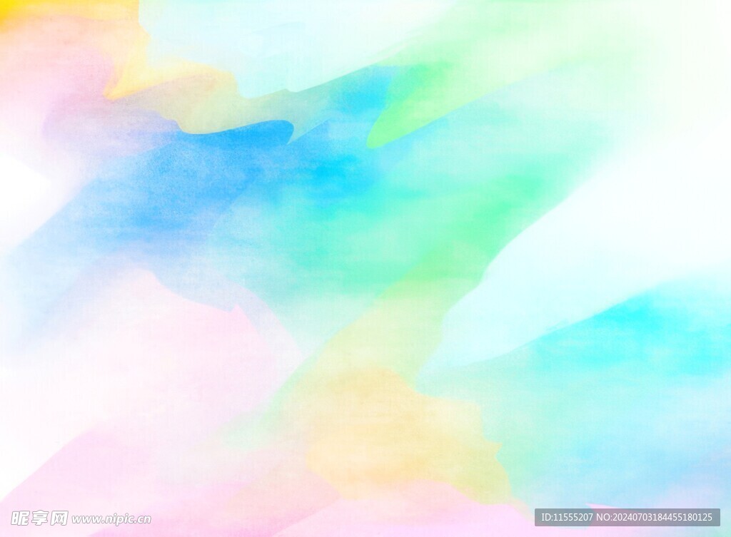 创意水彩抽象艺术画水彩晕染