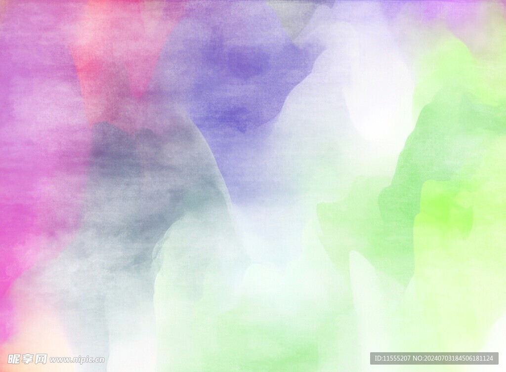 创意水彩抽象艺术画水彩晕染