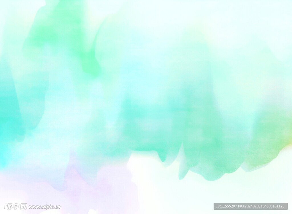 创意水彩抽象艺术画水彩晕染
