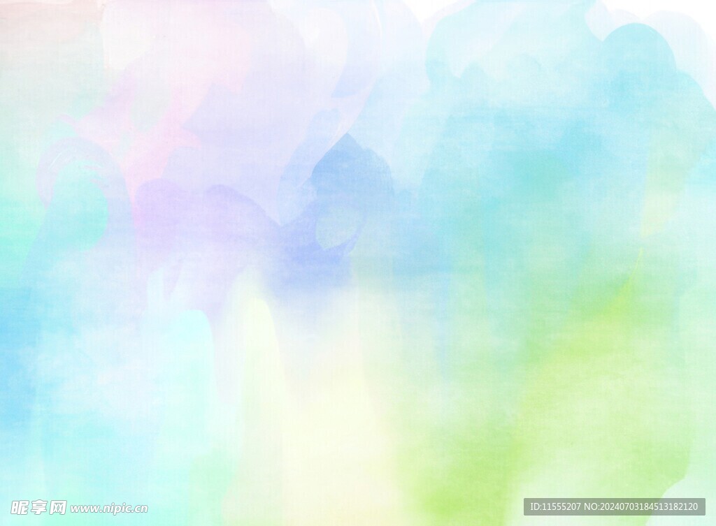 创意水彩抽象艺术画水彩晕染