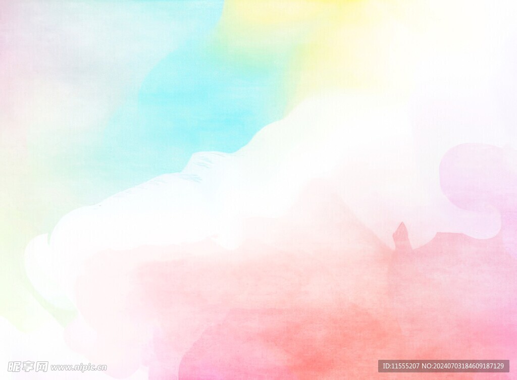 创意水彩抽象艺术画水彩晕染