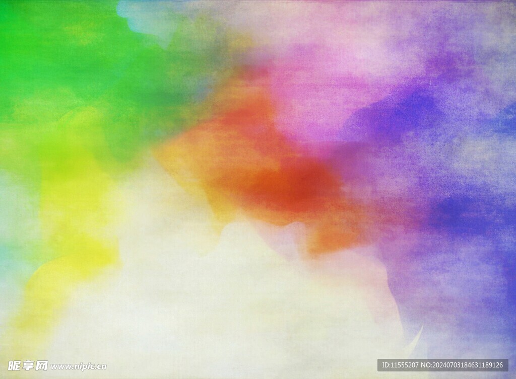 创意水彩抽象艺术画水彩晕染