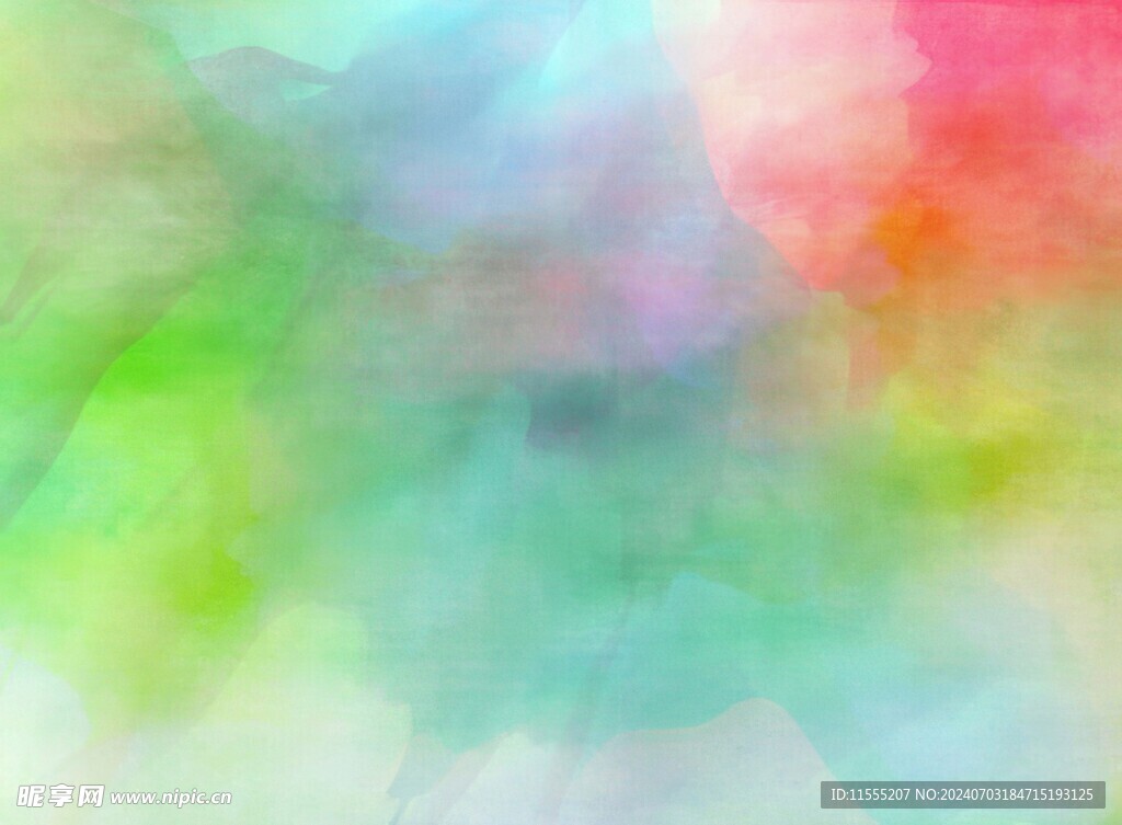 创意水彩抽象艺术画水彩晕染