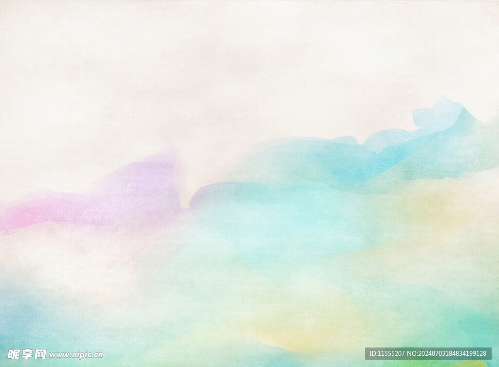 创意水彩抽象艺术画水彩晕染