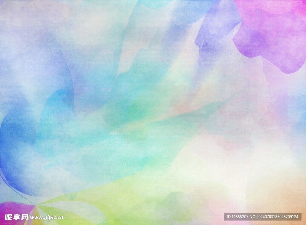 创意水彩抽象艺术画水彩晕染