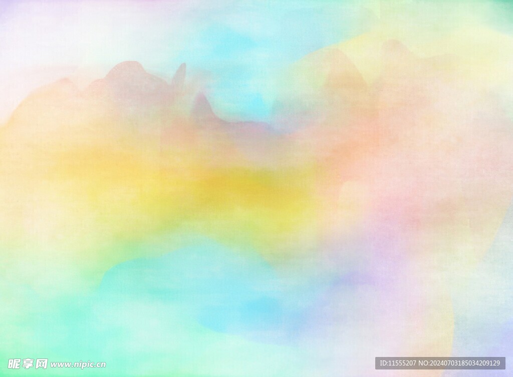 创意水彩抽象艺术画水彩晕染
