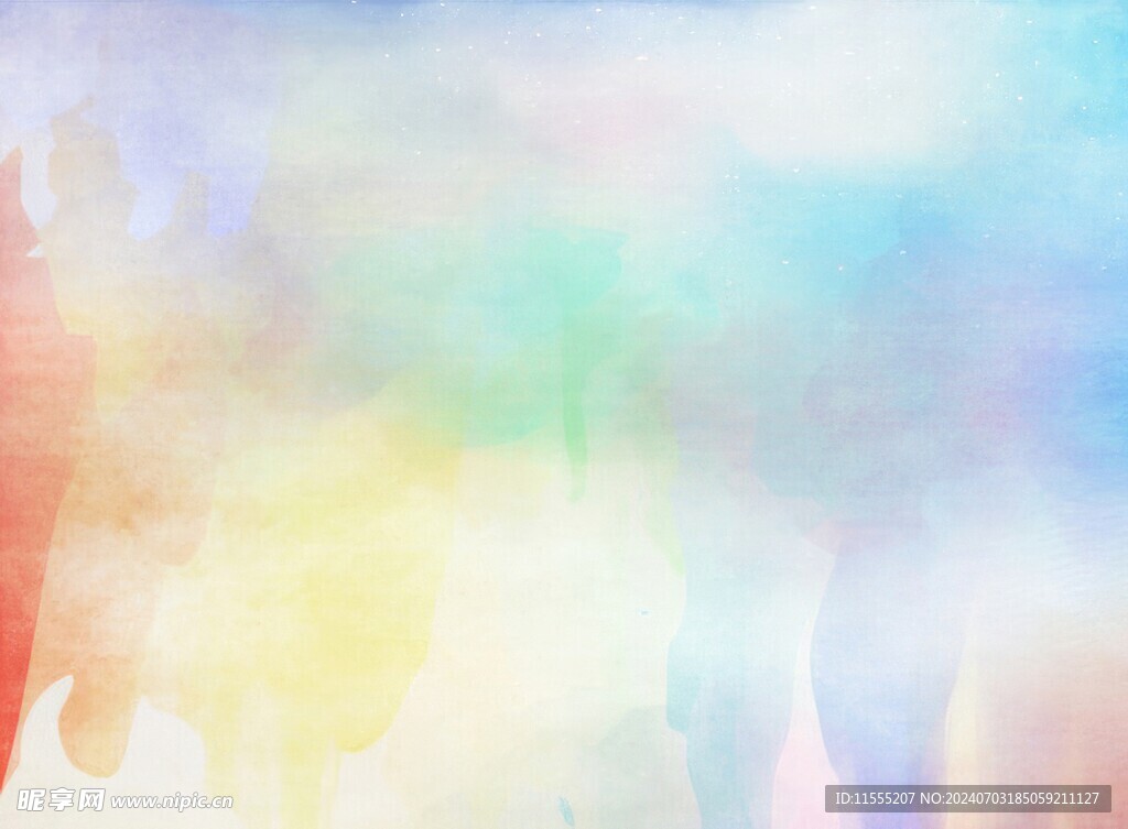 创意水彩抽象艺术画水彩晕染