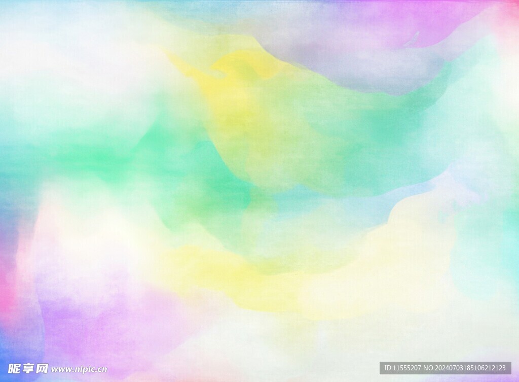 创意水彩抽象艺术画水彩晕染