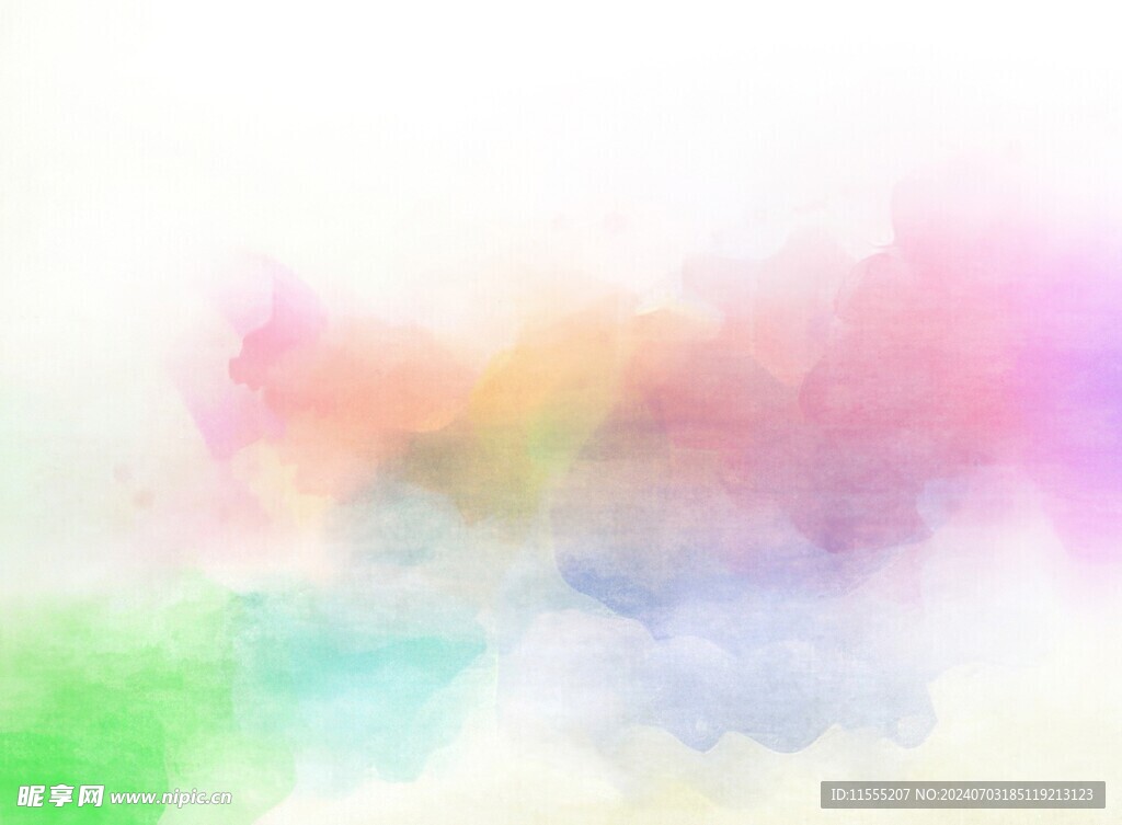 创意水彩抽象艺术画水彩晕染